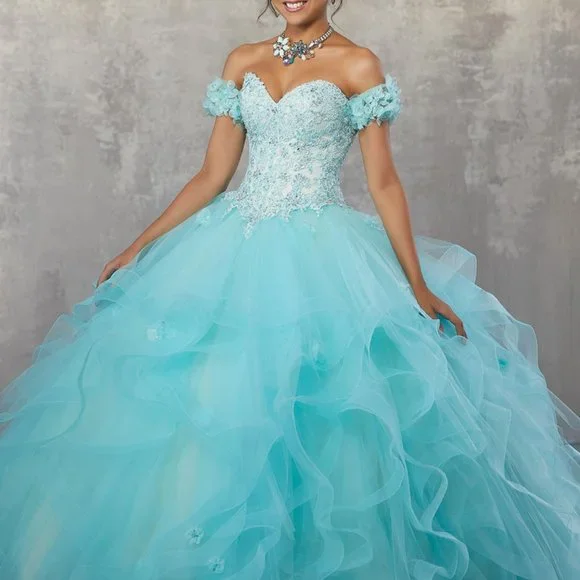 Morilee Vizcaya Quinceanera Corset Fairytale Dress Ball Gown 89174 *Note Cond - Picture 10 of 15